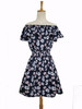 2017 fashion new Spring summer dress women clothing floral print pattern casual dresses vestidos WC0472