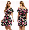 2017 fashion new Spring summer dress women clothing floral print pattern casual dresses vestidos WC0472