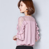 2017 Fashion New Arrival Summer Women Chiffon Shirt Female Plus Size Blouse Short Sleeve Female Blusas 78F 30