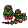 Painted Wooden Matryoshka Nesting Dolls 10 Pieces