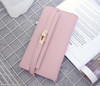 2017 Fashion Lock Wallet For Ladies Women Wallet Quality Leather Wallet Elegant Female Purses Ladies Wallets Women Purse C2272/l