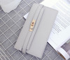 2017 Fashion Lock Wallet For Ladies Women Wallet Quality Leather Wallet Elegant Female Purses Ladies Wallets Women Purse C2272/l