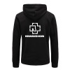 New 2017 Fashion Hoodies Men Fleece Rammstein Rock Casual Black Band Hip Hop Mens Hoodies Sweatshirts Zipper Cardigan