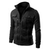 New 2017 Fashion Hoodies Men Button Hip Hop Mens Brand Solid Hooded Zipper Hoodie Cardigan Sweatshirt Slim Fit Men Hoody 4XL