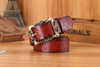 New 2017 Fashion Belts Women Retro Pin Buckle PU Leather Womens Belt Individuality Embossed All-Match Belts For Woman 110-115CM