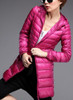 New 2017 Famous Brand Designer Winter Jacket Women Long White Duck Down Jacket Outwear Ultralight Hooded Thin Coat