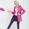 New 2017 Famous Brand Designer Winter Jacket Women Long White Duck Down Jacket Outwear Ultralight Hooded Thin Coat