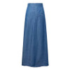 2017 Summer Long Maxi Skirt High Waisted Floor Length Denim Jeans Skirts Women Casual A Line Jupe Saia Jeans longa With Pockets