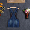 2017 Summer Girl Cowboy Suspender Dress Girls Denim Strap Dress Jean Sundress Casual Kids Dresses For Girls Baby Clothing