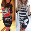 2017 Summer fashion Vintage Floral Print Women Dress Casual half Sleeve round Neck Elegant Slim Sheath Sexy Bodycon Dresses
