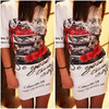 2017 Summer fashion Vintage Floral Print Women Dress Casual half Sleeve round Neck Elegant Slim Sheath Sexy Bodycon Dresses