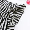 2017 Summer Fashion Girls Clothing Set Tops + Black Shorts 2pcs Striped Suits Children Outfits Sleeveless Baby Girl Clothes Sets
