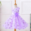 Retail Little Flower Girl Dresses With Rose Tulle Princess Dresses Elegant Gown Evening Dress For Kids Girl Free Shipping L619