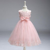 Retail Floral Flowers Girl Dresses Appliques Bow Decoration First Communion Dresses Elegant Holy Communion Dresses LL314