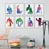 Modern Original Geometric Abstract Super Hero Batman Hulk Movie Canvas A4 Print Poster Wall Picture Home Decor Painting No Frame