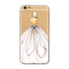 Mobile Phone Case For iPhone 7 6 6s Plus 6Plus 4 4S 5 5S SE 5C Bag New Modern Dress Shopping Girl Transparent Soft TPU Cover