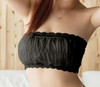 2017 Plus Size New Fashion Women Clothing Crop Tops Cropped Feminino Sexy Lingerie Tube Top Black and White Lace Tube Bra