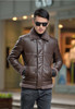 2017 Plus Size Men's Lambswool  CollarThin Lapel Jacket Sheepskin  Genuine Leather Jacket Men Winter White Duck Down Coat