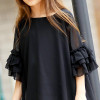 2017 plaid big girl dress loose wide beach short sleeve Korean version of strapless vest free ship