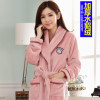 2017 Peignoir Homme Kimono Camisola Robes Bathrobe Men Fall Winter Flannel Nightgown Long Sleeved Robe Woman Couple Thickened
