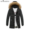 2017 New Down Coats Brand Jackets Men Parka High Quality Casual Warm Hooded Fur Collar Down Coats Winter Tend Jackets Plus Size