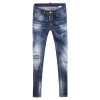 2017 New Designer Brand Women's Jeans Patchwork Stretch Slim Fit Ripped Denim Pants Skinny Jeans Woman Mid Waist Jeans Femme
