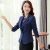 2017 New Design Long Sleeve Solid Color One Button Women Slim Blazer Plus Size Formal Jackets Office Ladies Work Wear Blaser