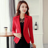 2017 New Design Long Sleeve Solid Color One Button Women Slim Blazer Plus Size Formal Jackets Office Ladies Work Wear Blaser