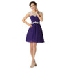 2017 New Design A-line Short Dresses Scoop Neck Cocktail Party dress Lace-up Veatidos de Festa Abito Cocktail Dress Blue 7536