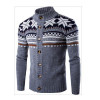Mens Sweaters 2017 Men's Fashion Men Pullover With Thick Warm Single-breasted Cardigan Plus Size Male Sweater winter