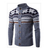 Mens Sweaters 2017 Men's Fashion Men Pullover With Thick Warm Single-breasted Cardigan Plus Size Male Sweater winter