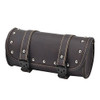 Vintage motorcycle saddle bags leather brown black motorbike tail bag