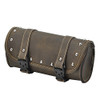 Vintage motorcycle saddle bags leather brown black motorbike tail bag