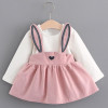 Melario Baby Dresses 2018 New Spring Autumn Baby Girls Clothes Printing Girls Party Dress Princess Dress Suit Newborn Dress