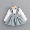Melario Baby Dresses 2018 New Spring Autumn Baby Girls Clothes Printing Girls Party Dress Princess Dress Suit Newborn Dress