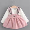 Melario Baby Dresses 2018 New Spring Autumn Baby Girls Clothes Printing Girls Party Dress Princess Dress Suit Newborn Dress
