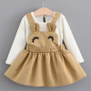 Melario Baby Dresses 2018 New Spring Autumn Baby Girls Clothes Cartoon Printing Girls Party Dress Princess Dress Newborn Dress