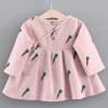 Melario Baby Dresses 2017 New Spring Autumn Baby Girls Clothes Carrot Printing Girls Party Dress Princess Dress Newborn Dress