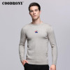 COODRONY Casual O-Neck Sweater Men Autumn Winter Mens Sweaters Little Fish Pattern Pull Homme Knitting Cotton Pullover Men 7249