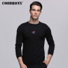 COODRONY Casual O-Neck Sweater Men Autumn Winter Mens Sweaters Little Fish Pattern Pull Homme Knitting Cotton Pullover Men 7249