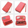 CONTACT'S Genuine Leather women Wallet Female Purse phone women wallet designer candy color clutch coins Card Holder money bag