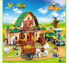 Compatible With Lego 541 Pcs Happy Farm Building Block Toys 8579 Farmer Block Educational Toys Banbao Building DIY Bricks 7637