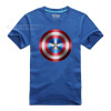 Comic Super Hero T Shirt Superman Batman Captain America the Flash Cartoon Movie Men Boy Cosplay T-Shirts Tshirt Geek Tee