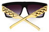 2015 Oculo retro glasses Sunglasses Beyonce Celebrities Style Flat Men Women Glasses Gold Chain Twisted Riskier Kim Kardashian