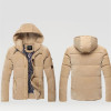 2015 Men's Solid Thick Hooded Winter Coat Slim British Tide Thick Winter Hooded Down Jacket Coat Tide Male British Solid M-3XL