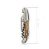 HOMESTIA Premium Wood Corkscrew Wine Opener Bottle Opener Beer Opener and Foil Cutter w/Leather Case and Gift package