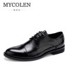 MYCOLEN Luxury Brand Fashion Vintage Retro Handmade Mens Oxford Shoes Business Office Dress Shoes Genuine Leather Male Shoe