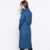 MY MAYAASOS 2017 Spring Solid Blue Women Trench Coat Double Breasted Loose Longline Casual Female Tops Outwear Sash Ladies Coat