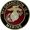 My Grandson is a Marine 1" Lapel Pin