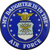 My Daughter Is In The Air Force With Crest Clear Decal